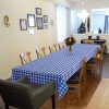 Langine Tex 54 Inch x 108 Feet Disposable Plastic Tablecloth - Image 2