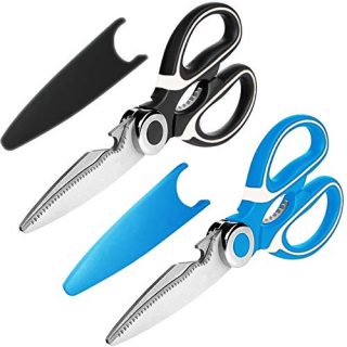2-Pack Ultra Sharp Premium Heavy Duty Kitchen Shears and Multi Purpose Scissors