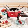 Dash Electric Fondue Set with Nonstick Pot, 8 Colored Forks & Temperature Control - Image 3