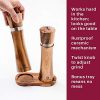 Wooden Salt and Pepper Grinders - Acacia wood salt and pepper grinder set - Image 4