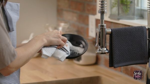 Sticky Toffee Cotton Terry Kitchen Dishcloth - Image 7