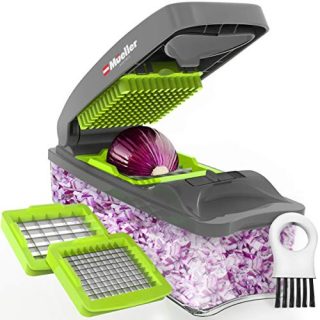 Mueller Austria Onion Chopper Pro Vegetable Chopper - Strongest - 30% Heavier Duty Vegetable Slicer Dicer Cutter with Container
