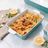 Krokori Rectangular Baking Pan Ceramic Glaze Baking Dish - Image 5