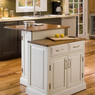 Woodbridge White Kitchen Island by Home Styles