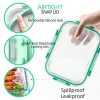Glass Meal Prep Storage Containers with Lids – Airtight, BPA-Free & Microwave Safe for Convenient Kitchen Organization - Image 3