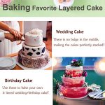 Cake Pan Set of 3 (6 inch/8 inch/9½ inch), E-far Stainless Steel - Image 4