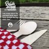 Ditch Plastic, Go Green—200-Piece Disposable Wooden Cutlery Set - Image 4