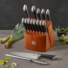 Chicago Cutlery Fusion 17-Piece Knife Set – High-Carbon Stainless Steel & Chestnut-Stain Block 🍴 - Image 4