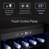 36 Bottle Wine Cooler - Stylish Black Glass Door, Compact Design for Home, Bar, or Office ?? - Image 5