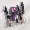 mDesign Metal Wire, Cabinet/Wall Mount Hair Care & Styling Tool Organizer - Image 2