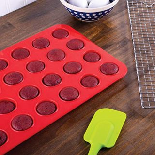 Mrs. Anderson’s Baking 43631 24-Cup Mini Muffin Pan, Non-Stick European-Grade Silicone