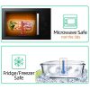 Glass Meal Prep Storage Containers with Lids – Airtight, BPA-Free & Microwave Safe for Convenient Kitchen Organization - Image 5