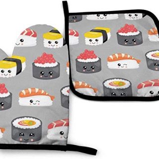 YISONG Cute Sushi Oven Mitt and Pot Holder