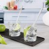 8pcs Glass Drinking Straws, Straight 9 inches x 10mm Bent - Image 6