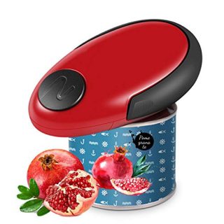 Electric Can Openers, Smooth Edge Electric Can Openers Automatic, Restaurant and Kitchen Can Openers, Hand Free Can Openers, Chef 's Best Choice - Mini RED
