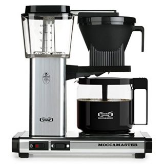 Technivorm Moccamaster 59616 KBG, 10-Cup Coffee Maker, 40 oz, Polished Silver