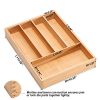 Bamboo Cutlery Tray Kitchen Utensil Silverware Flatware Drawer - Image 3