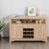 Giantex Buffet Server Sideboard, Console Table, Wood Dining Table - Image 2