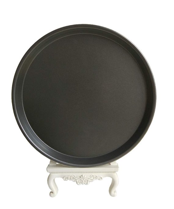 Carbon Steel Non-stick Pizza Pan Round Deep Dish Oven Tray Homemade Pizza Baking Sheet (12 inch)