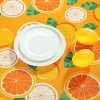 Joyfol Day Rectangle Tablecloth,Fruit Lemon Style Oxford Table Cloth - Image 5