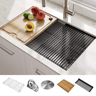 Kraus KWU110-27 Kore Kitchen Single Bowl, 27 Inch, 27"- Workstation Sink