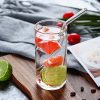 ALINK Glass Smoothie Straws, 10" x 10 mm Long Reusable Clear Drinking Straws - Image 6