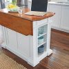 Americana White & Distressed Oak Kitchen Island by Home Styles - Image 7