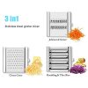 Multi Purpose Vegetable Slicer, Portable Stainless Steel Shredder Cutter - Image 6