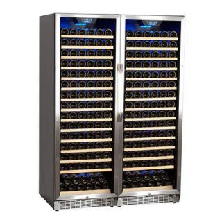 Bottle Built-In Side-by-Side Wine Cellar Stainless Steel