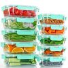 Glass Meal Prep Storage Containers with Lids – Airtight, BPA-Free & Microwave Safe for Convenient Kitchen Organization - Image 2