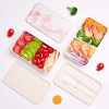 Japanese Bento Box, All-in-One Stackable Bento Lunch Box Container - Image 3