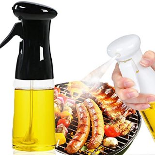 Oil Sprayer bottle for Cooking, 210ml kitchen household mini Oil Sprayer Dispenser,oil can olive oil spray bottle edible oil spray (black)
