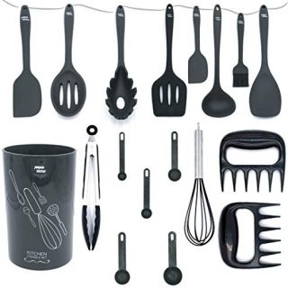 Kitchen Utensil Set With Holder - Silicone Kitchen Utensils - Cooking Utensils - Utensil Set - Silicone Cooking Utensils - Cooking Utensils Set - Silicone Kitchen Utensils - Spatula Set -18pcs