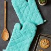 Cotton Quilted Terry Oven Mitt Set - Image 2