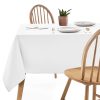 XIAOCAI 6-Pack Disposable Tablecloth 108"×54" Rectangular Waterproof Plastic Table Cloth Reusable PEVA Table Desk Cover for Halloween Christmas Parties Picnics Decoration
