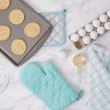 Cotton Quilted Terry Oven Mitt Set - Image 3