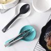 DOWAN Spoon Rest for Kitchen, 2 Packs Ceramic Farmhouse Spoon - Image 4