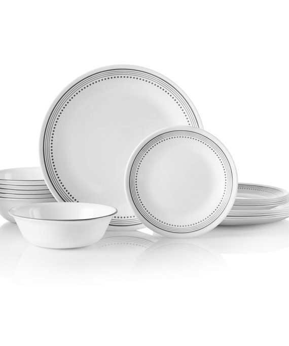 Chip Resistant, Mystic Gray Dinnerware Set