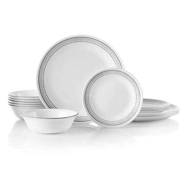 Chip Resistant, Mystic Gray Dinnerware Set