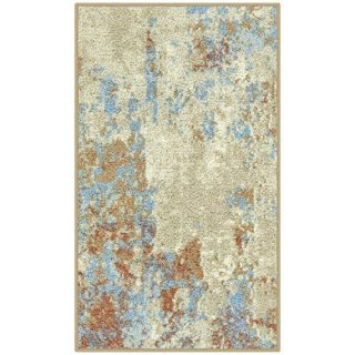 Maples Rugs Southwestern Stone Distressed Abstract Kitchen Rugs Non Skid Accent Area Floor Mat [Made in USA], 1'8 x 2'10, Multi