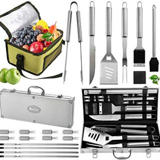 Complete Grill Accessories Kit with Cooler Bag
