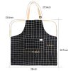 Cooking Apron with Pocket, EONSIX Waterproof Adjustable Cotton - Image 3