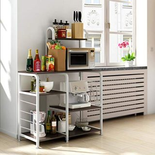 Gaiseeis 【US-Stock】 3-Tier Mesh Wire Rolling Cart Multifunction Mesh Utility Cart Kitchen Baker's Rack Microwave Oven Stand Storage Cart on Wheels, Steel Wire Basket Workstation Shelving Trolley