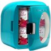Frigidaire Retro Mini Portable Compact Personal Fridge Cools & Heats, 9 Liter Capacity Chills 12 Cans, 100% Freon-Free & Eco Friendly, Includes Plugs for Home Outlet & 12V Car Charger - Blue