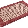 28X18 Inch Washable Kitchen Rug Mats are Made of Polypropylene Square Rug Cushion Which is Anti Slippery and Stain Resistance Red