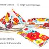 Ruvanti Cloth Napkins 6 Pack (100% Cotton 18" X 18") Multi Flower - Image 3
