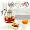 Glass Teapot with Removable Stainless Steel Infuser for Loose Leaf Tea - Image 3