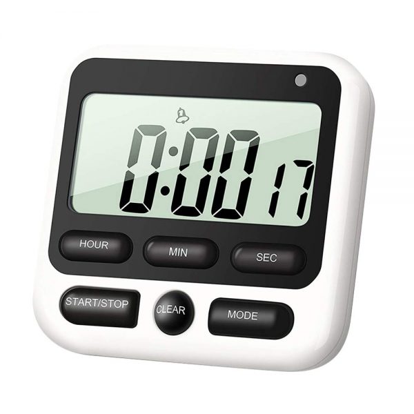 Digital Kitchen Timer for Cooking, Cooking Minute Second Timer Alarm Clock, Large LED Display, Loud Alarm, Magnetic Attaching/Stand, Suit for Cooking Baking Sports Games