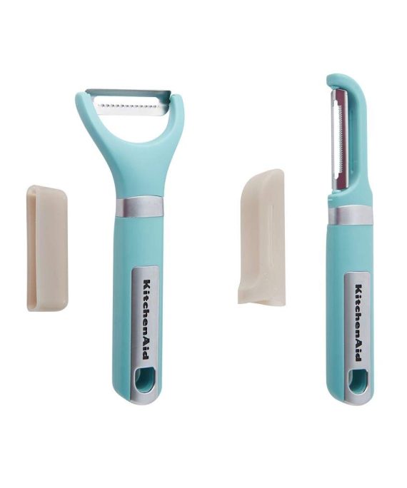 KitchenAid Gourmet Euro Peeler, Set of 2, Aqua Sky