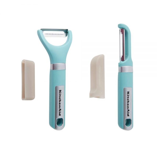 KitchenAid Gourmet Euro Peeler, Set of 2, Aqua Sky